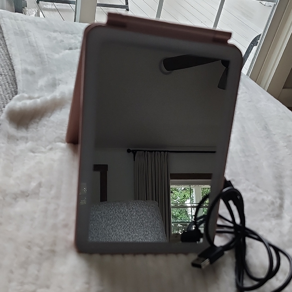 Impressions Rose Gold Makeup Mirror with Stand